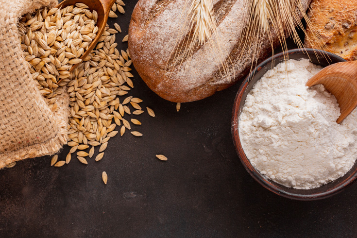 ¿Cómo caracterizo la harina de trigo?